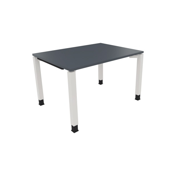 4003969076969 - Schreibtisch All in One 810030082 manuell höhenverstellbar 68-82cm (H) 120x90cm (BxT) rechteckig lavagrau   verkehrsweiß 40