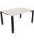Schreibtisch All in One, manuell höhenverstellbar, 68-82cm (H), 140x100cm (BxT), rechteckig, weiß / anthrazit metallic