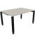 Schreibtisch All in One, manuell höhenverstellbar, 68-82cm (H), 140x100cm (BxT), rechteckig, lichtgrau / anthrazit metallic