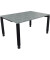 Schreibtisch All in One, manuell höhenverstellbar, 68-82cm (H), 140x100cm (BxT), rechteckig, beton hell / anthrazit metallic