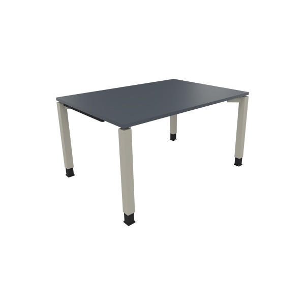 4003969076068 - Schreibtisch All in One 810030282 höhenverstellbar 68-82cm (H) rechteckig lavagrau   silberaluminium 4003969076068 Soennecken