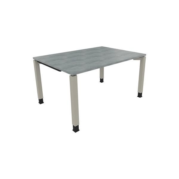 4003969076099 - Schreibtisch All in One 810030283 höhenverstellbar 68-82cm (H) rechteckig beton hell   silberaluminium 4003969076099 Soenneck