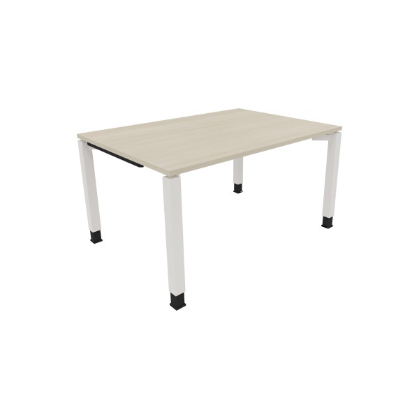 4003969076075 - Schreibtisch All in One 810030372 höhenverstellbar 68-82cm (H) rechteckig akazie hell   verkehrsweiß 4003969076075 Soennecken