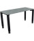Schreibtisch All in One, manuell höhenverstellbar, 68-82cm (H), 140x60cm (BxT), rechteckig, beton hell / anthrazit metallic