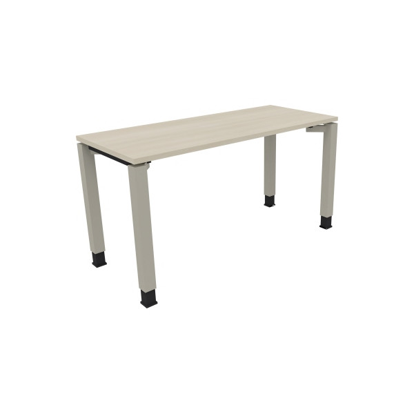4003969077133 - Schreibtisch All in One 810030572 höhenverstellbar 68-82cm (H) rechteckig akazie hell   silberaluminium 4003969077133 Soennec