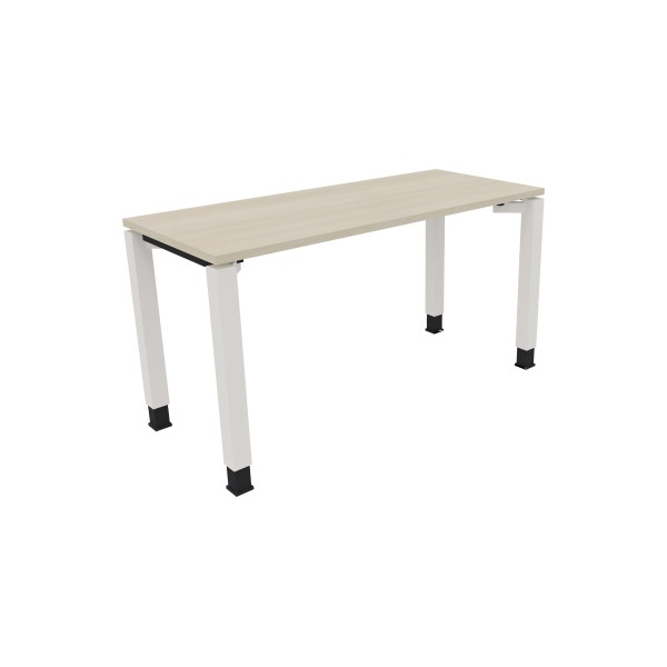 4003969077188 - Schreibtisch All in One 810030672 höhenverstellbar 68-82cm (H) rechteckig akazie hell   verkehrsweiß 4003969077188 Soennecken