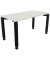 Schreibtisch All in One, manuell höhenverstellbar, 68-82cm (H), 140x70cm (BxT), rechteckig, weiß / anthrazit metallic