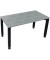 Schreibtisch All in One, manuell höhenverstellbar, 68-82cm (H), 140x70cm (BxT), rechteckig, eiche natur / anthrazit metallic
