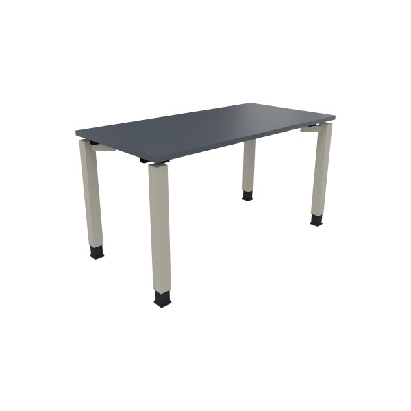 4003969076273 - Schreibtisch All in One 810030882 höhenverstellbar 68-82cm (H) rechteckig lavagrau   silberaluminium 4003969076273 Soennecken