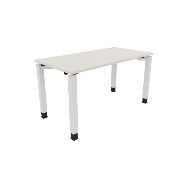 4003969076204 - Schreibtisch All in One 810030901 höhenverstellbar 68-82cm (H) rechteckig diamant weiß   verkehrsweiß 4003969076204 Soennecke