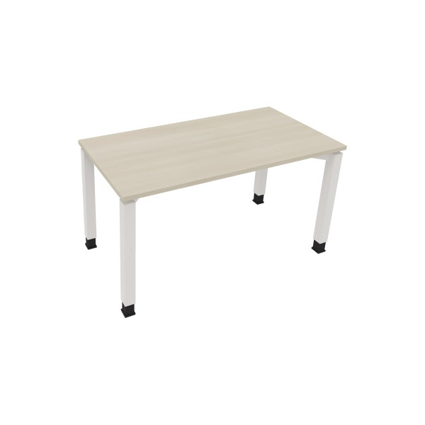 4003969076228 - Schreibtisch All in One 810030972 höhenverstellbar 68-82cm (H) rechteckig akazie hell   verkehrsweiß 4003969076228 Soennecken