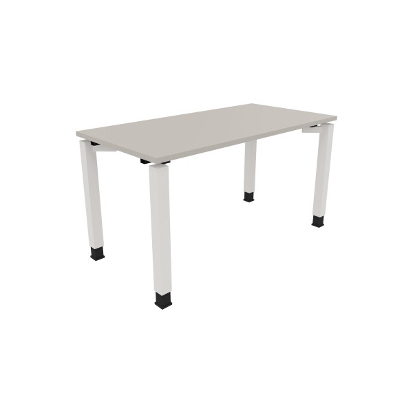 4003969076198 - Schreibtisch All in One 810030981 höhenverstellbar 68-82cm (H) rechteckig lichtgrau   verkehrsweiß 4003969076198 Soennecken