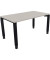 Schreibtisch All in One, manuell höhenverstellbar, 68-82cm (H), 140x80cm (BxT), rechteckig, lichtgrau / anthrazit metallic