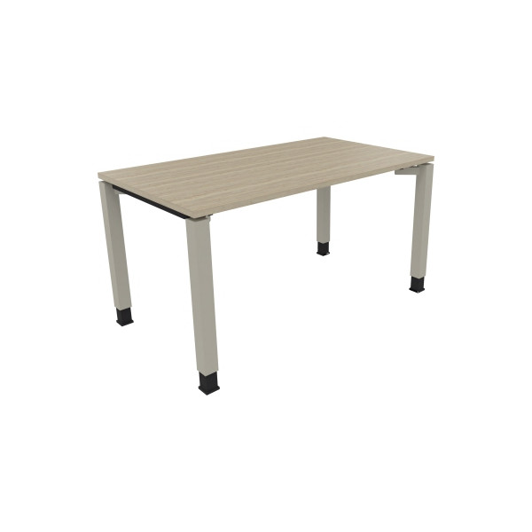 4003969077553 - Schreibtisch All in One 810031171 höhenverstellbar 68-82cm (H) rechteckig eiche natur   silberaluminium 4003969077553 Soennec