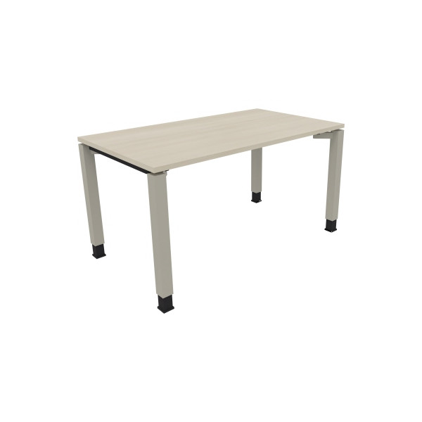 4003969077614 - Schreibtisch All in One 810031172 höhenverstellbar 68-82cm (H) rechteckig akazie hell   silberaluminium 4003969077614 Soennec