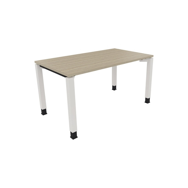 4003969077539 - Schreibtisch All in One 810031271 höhenverstellbar 68-82cm (H) rechteckig eiche natur   verkehrsweiß 4003969077539 Soennecken