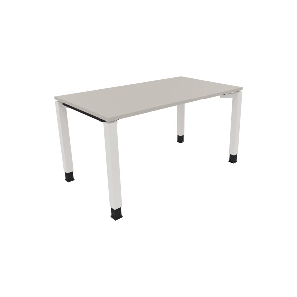 4003969077591 - Schreibtisch All in One 810031281 höhenverstellbar 68-82cm (H) rechteckig lichtgrau   verkehrsweiß 4003969077591 Soennecken