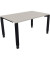 Schreibtisch All in One, manuell höhenverstellbar, 68-82cm (H), 140x90cm (BxT), rechteckig, lichtgrau / anthrazit metallic