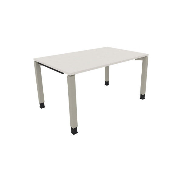 4003969076327 - Schreibtisch All in One 810031401 höhenverstellbar 68-82cm (H) rechteckig diamant weiß   silberaluminium 4003969076327 Soenne