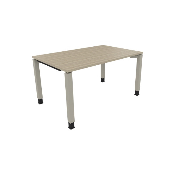 4003969076297 - Schreibtisch All in One 810031471 höhenverstellbar 68-82cm (H) rechteckig eiche natur   silberaluminium 4003969076297 Soennec