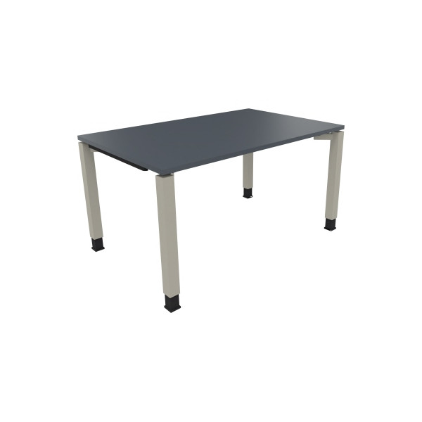 4003969076402 - Schreibtisch All in One 810031482 höhenverstellbar 68-82cm (H) rechteckig lavagrau   silberaluminium 4003969076402 Soennecken