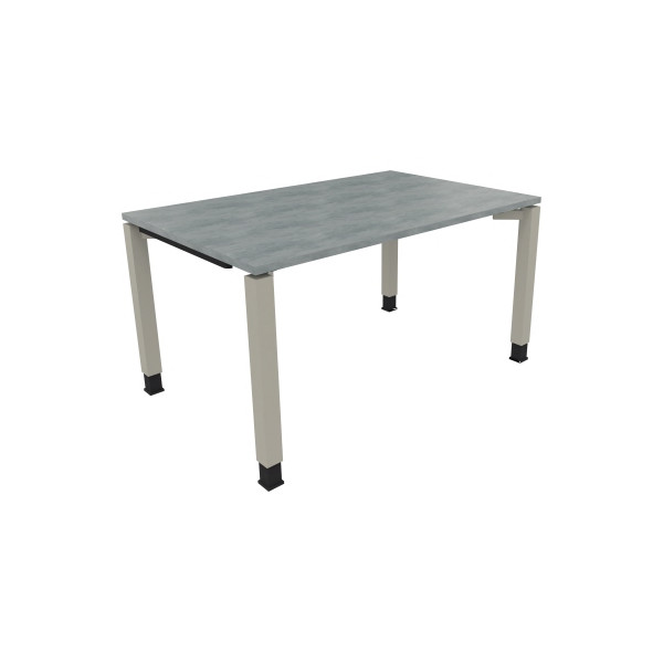 4003969076334 - Schreibtisch All in One 810031483 höhenverstellbar 68-82cm (H) rechteckig beton hell   silberaluminium 4003969076334 Soenneck