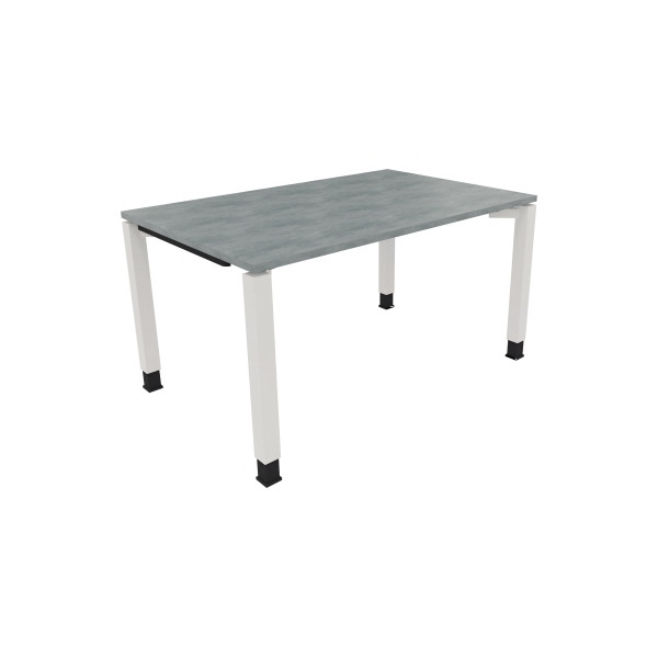4003969076358 - Schreibtisch All in One 810031583 höhenverstellbar 68-82cm (H) rechteckig beton hell   verkehrsweiß 4003969076358 Soennecken
