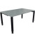 Schreibtisch All in One, manuell höhenverstellbar, 68-82cm (H), 160x100cm (BxT), rechteckig, beton hell / anthrazit metallic