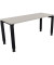 Schreibtisch All in One, manuell höhenverstellbar, 68-82cm (H), 160x60cm (BxT), rechteckig, lichtgrau / anthrazit metallic