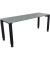 Schreibtisch All in One, manuell höhenverstellbar, 68-82cm (H), 160x60cm (BxT), rechteckig, beton hell / anthrazit metallic