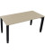 Schreibtisch All in One, manuell höhenverstellbar, 68-82cm (H), 160x70cm (BxT), rechteckig, eiche natur / anthrazit metallic
