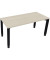 Schreibtisch All in One, manuell höhenverstellbar, 68-82cm (H), 160x70cm (BxT), rechteckig, akazie hell / anthrazit metallic