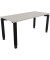 Schreibtisch All in One, manuell höhenverstellbar, 68-82cm (H), 160x70cm (BxT), rechteckig, lichtgrau / anthrazit metallic