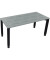 Schreibtisch All in One, manuell höhenverstellbar, 68-82cm (H), 160x70cm (BxT), rechteckig, beton hell / anthrazit metallic