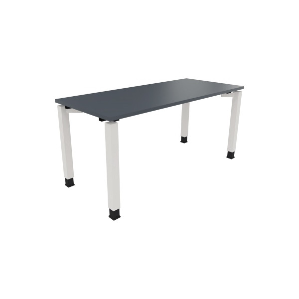 4003969077348 - Schreibtisch All in One 810032482 manuell höhenverstellbar 68-82cm (H) 160x70cm (BxT) rechteckig lavagrau   verkehrsweiß 40