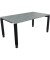 Schreibtisch All in One, manuell höhenverstellbar, 68-82cm (H), 160x90cm (BxT), rechteckig, beton hell / anthrazit metallic