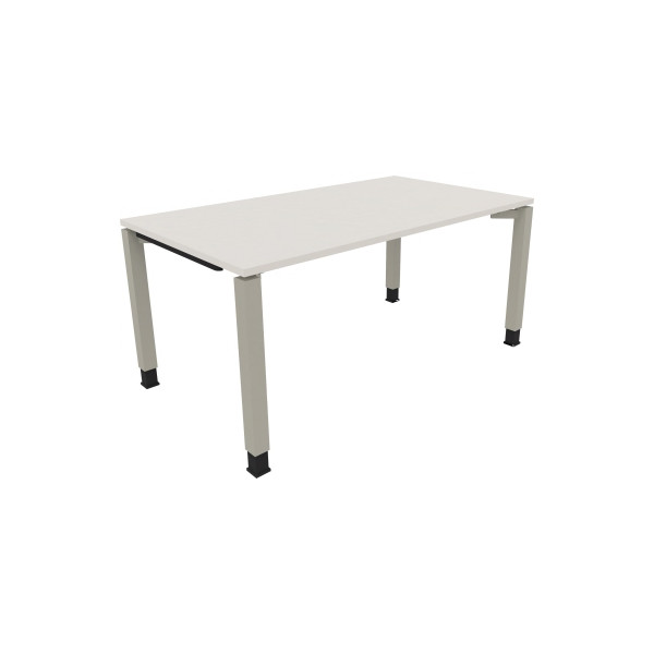 4003969077317 - Schreibtisch All in One 810032601 höhenverstellbar 68-82cm (H) rechteckig diamant weiß   silberaluminium 4003969077317 Soenne