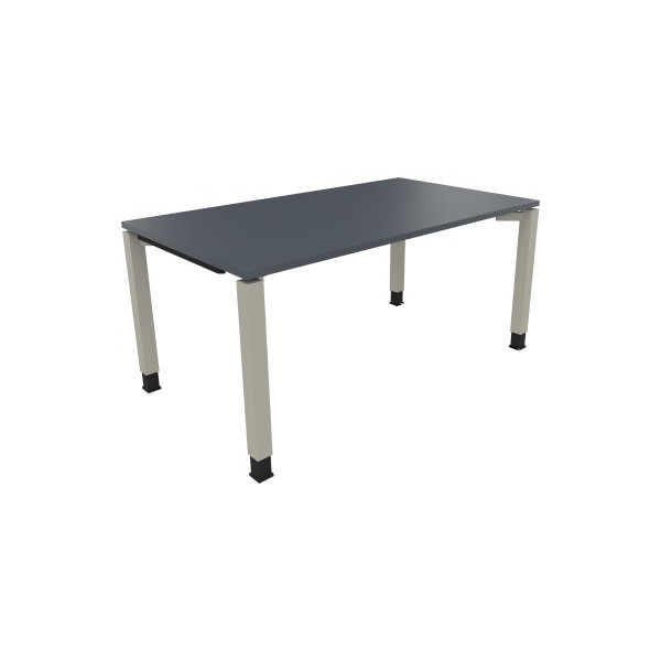 4003969077430 - Schreibtisch All in One 810032682 höhenverstellbar 68-82cm (H) rechteckig lavagrau   silberaluminium 4003969077430 Soennecken