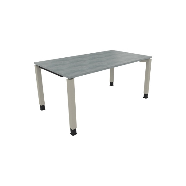 4003969077355 - Schreibtisch All in One 810032683 höhenverstellbar 68-82cm (H) rechteckig beton hell   silberaluminium 4003969077355 Soenneck