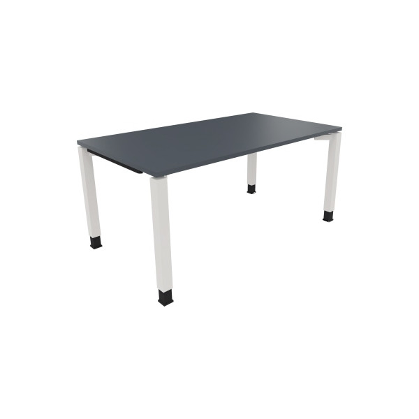 4003969077331 - Schreibtisch All in One 810032782 manuell höhenverstellbar 68-82cm (H) 160x90cm (BxT) rechteckig lavagrau   verkehrsweiß 40