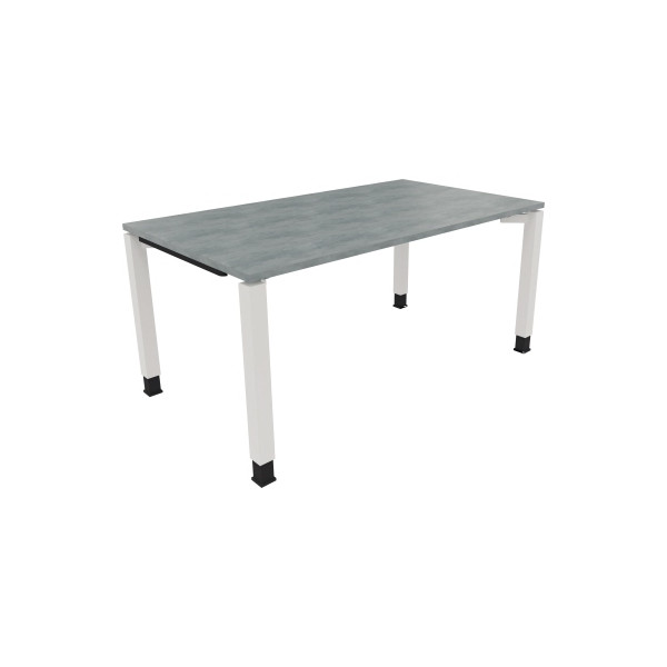4003969077423 - Schreibtisch All in One 810032783 höhenverstellbar 68-82cm (H) rechteckig beton hell   verkehrsweiß 4003969077423 Soennecken
