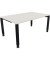 Schreibtisch All in One, manuell höhenverstellbar, 68-82cm (H), 180x100cm (BxT), rechteckig, weiß / anthrazit metallic