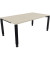 Schreibtisch All in One, manuell höhenverstellbar, 68-82cm (H), 180x100cm (BxT), rechteckig, akazie hell / anthrazit metallic