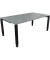 Schreibtisch All in One, manuell höhenverstellbar, 68-82cm (H), 180x100cm (BxT), rechteckig, beton hell / anthrazit metallic