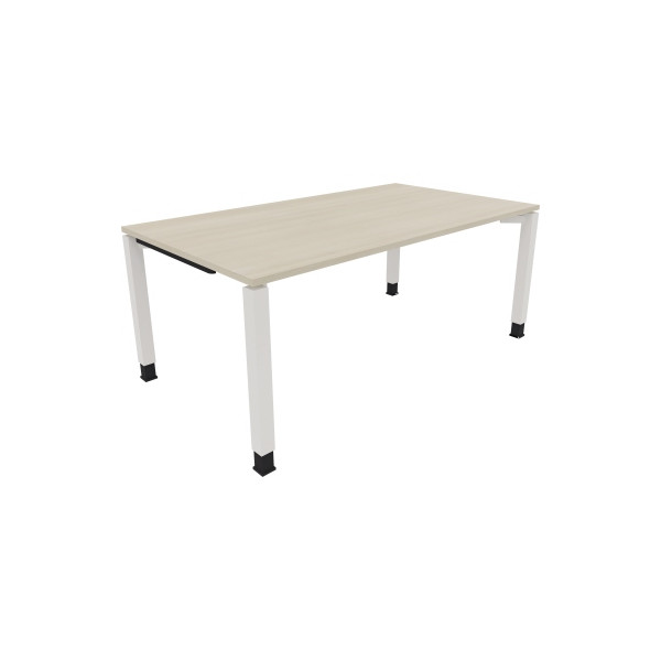 4003969078321 - Schreibtisch All in One 810033072 höhenverstellbar 68-82cm (H) rechteckig akazie hell   verkehrsweiß 4003969078321 Soennecken