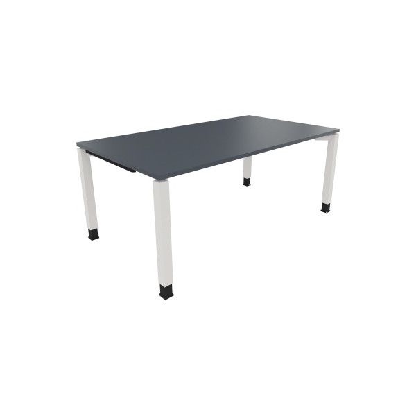 4003969078383 - Schreibtisch All in One 810033082 manuell höhenverstellbar 68-82cm (H) 180x100cm (BxT) rechteckig lavagrau   verkehrsweiß 4