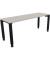 Schreibtisch All in One, manuell höhenverstellbar, 68-82cm (H), 180x60cm (BxT), rechteckig, lichtgrau / anthrazit metallic