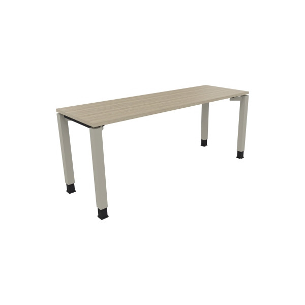 4003969078178 - Schreibtisch All in One 810033271 höhenverstellbar 68-82cm (H) rechteckig eiche natur   silberaluminium 4003969078178 Soennec
