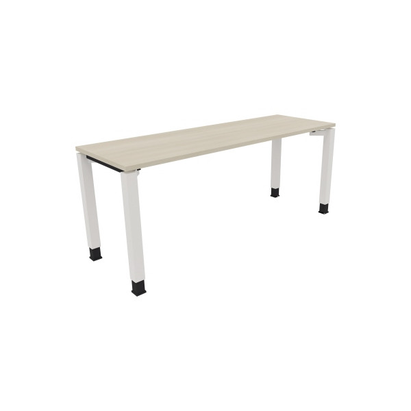 4003969078154 - Schreibtisch All in One 810033372 höhenverstellbar 68-82cm (H) rechteckig akazie hell   verkehrsweiß 4003969078154 Soennecken