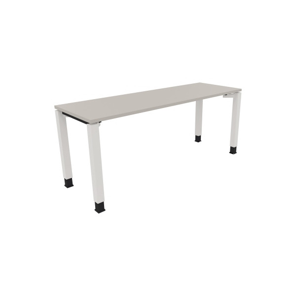 4003969078161 - Schreibtisch All in One 810033381 höhenverstellbar 68-82cm (H) rechteckig lichtgrau   verkehrsweiß 4003969078161 Soennecken